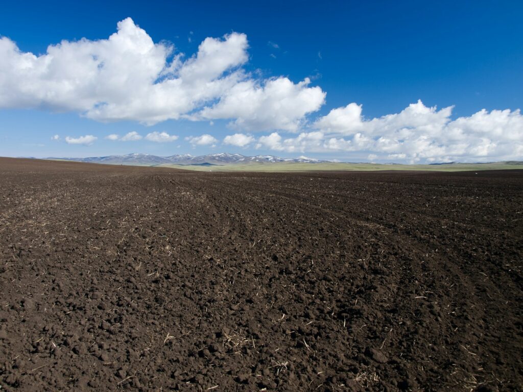 photo of brown sand under blue sky
